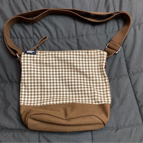 Lands' End Bags Lands End Classic Brown Plaid Print Canvas